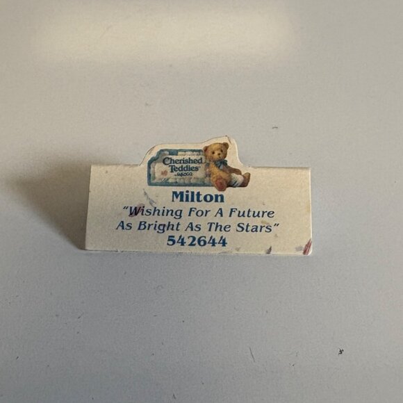 Cherished Teddies Milton Figurine 542644 Boy on Rocket Ship Millennium Event - Picture 8 of 9